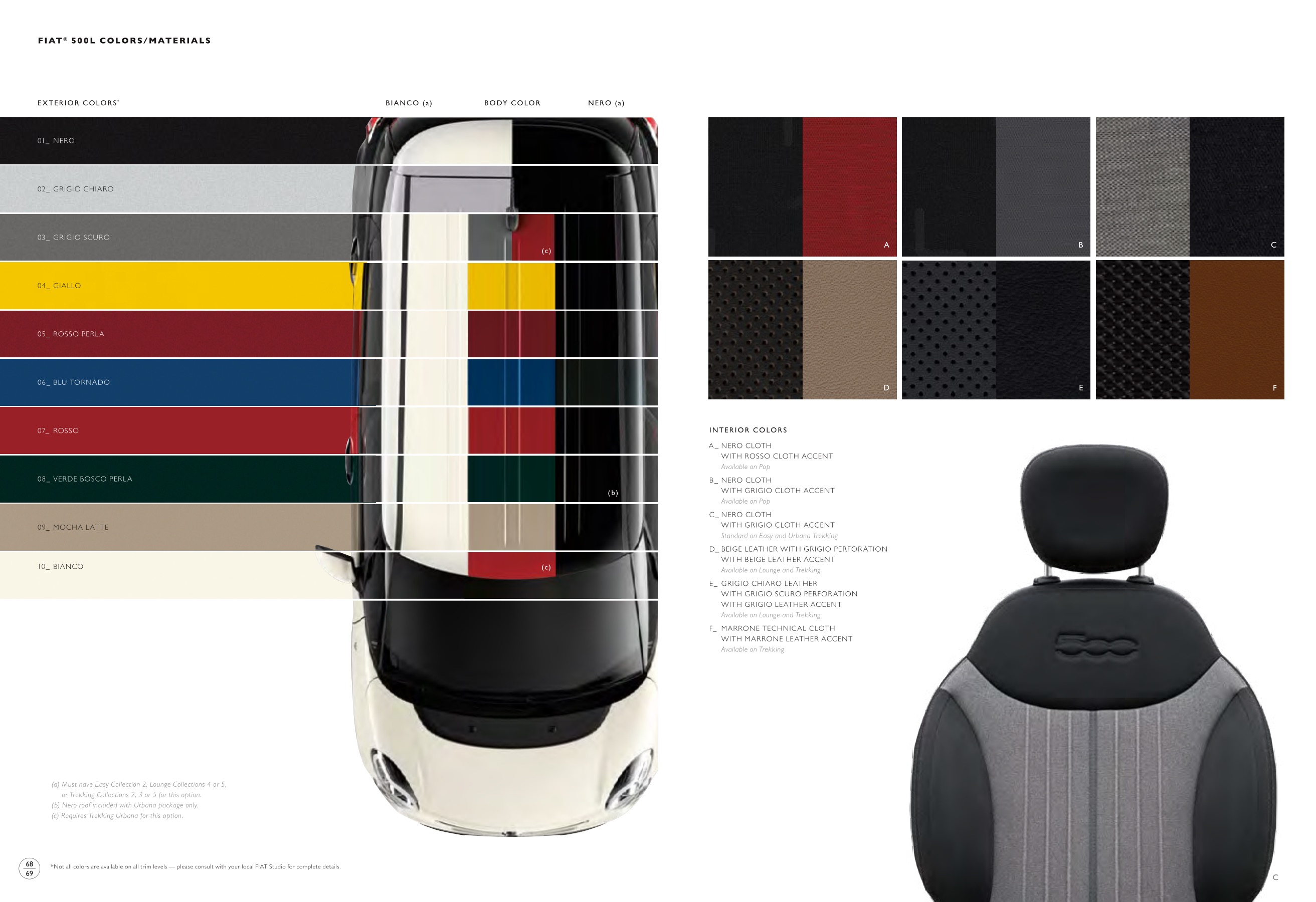 2016 Fiat 500 Brochure Page 47